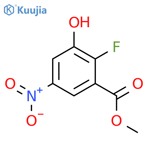 Methyl 2-fluoro-5-hydroxy-3-nitrobenzoate structure