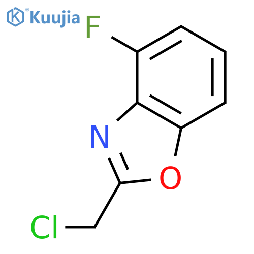2-(chloromethyl)-4-fluoro-1,3-benzoxazole structure