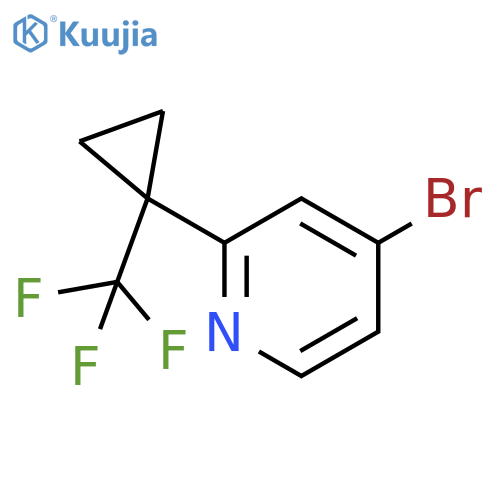 4-broMo-2-(1-(trifluoroMethyl)cyclopropyl)pyridine structure
