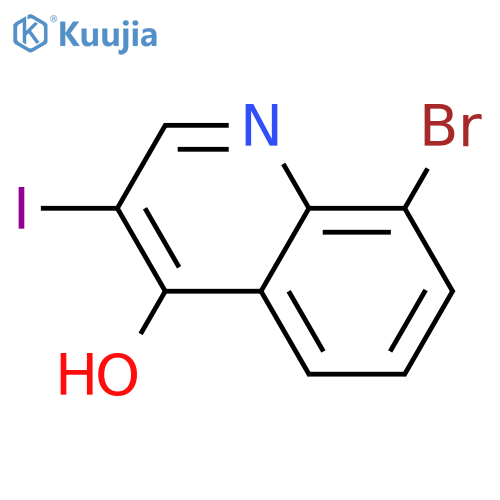 8-Bromo-3-iodoquinolin-4-ol structure