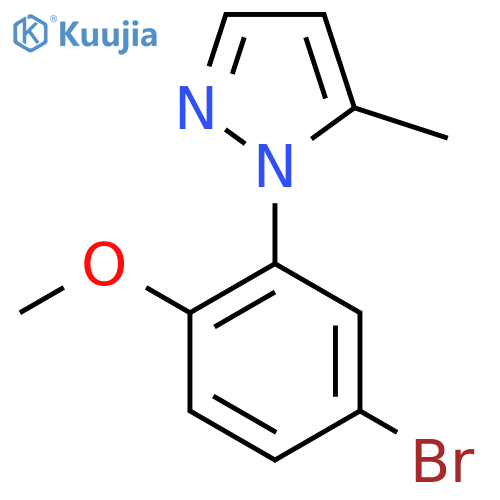 1-(5-Bromo-2-methoxyphenyl)-5-methyl-1H-pyrazole structure
