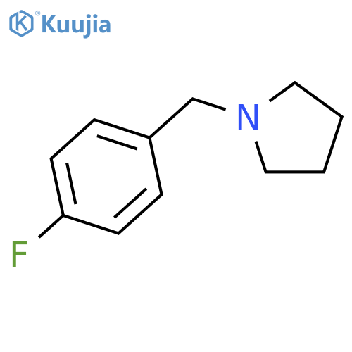 1-(4-fluorophenyl)methylpyrrolidine structure