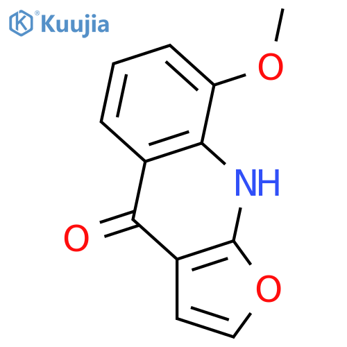 Furo[2,3-b]quinolin-4(9H)-one, 8-methoxy- structure