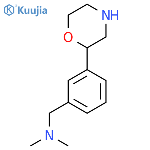 dimethyl({3-(morpholin-2-yl)phenylmethyl})amine structure