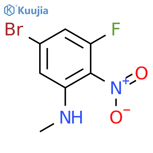 5-bromo-3-fluoro-n-methyl-2-nitroaniline structure