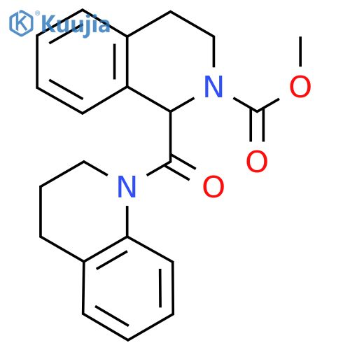 methyl 1-(1,2,3,4-tetrahydroquinoline-1-carbonyl)-1,2,3,4-tetrahydroisoquinoline-2-carboxylate structure