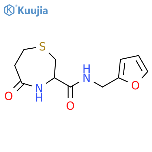 N-[(furan-2-yl)methyl]-5-oxo-1,4-thiazepane-3-carboxamide structure