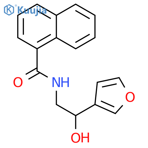 N-[2-(furan-3-yl)-2-hydroxyethyl]naphthalene-1-carboxamide structure