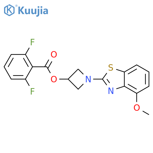 1-(4-methoxy-1,3-benzothiazol-2-yl)azetidin-3-yl 2,6-difluorobenzoate structure