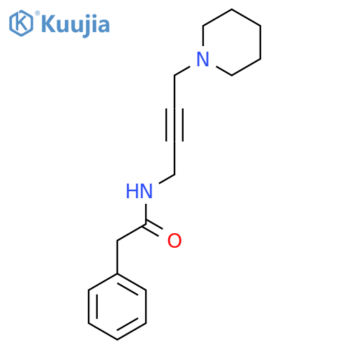 2-phenyl-N-4-(piperidin-1-yl)but-2-yn-1-ylacetamide structure