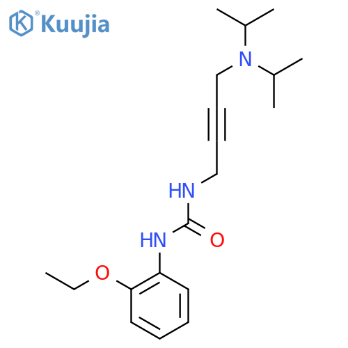 3-{4-[bis(propan-2-yl)amino]but-2-yn-1-yl}-1-(2-ethoxyphenyl)urea structure