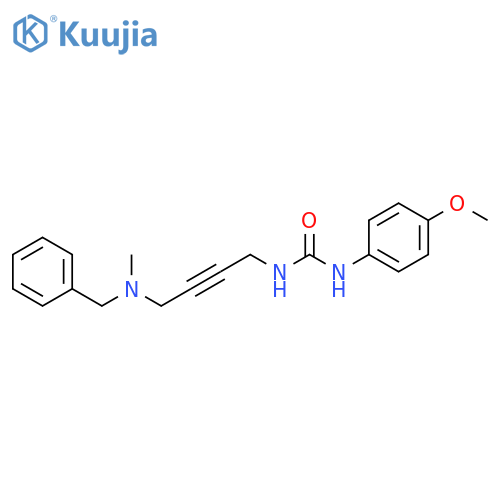 1-{4-benzyl(methyl)aminobut-2-yn-1-yl}-3-(4-methoxyphenyl)urea structure