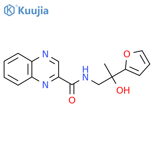 N-2-(furan-2-yl)-2-hydroxypropylquinoxaline-2-carboxamide structure