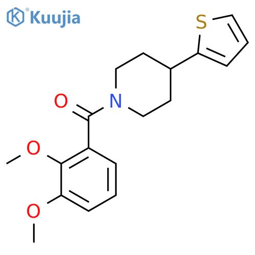 1-(2,3-dimethoxybenzoyl)-4-(thiophen-2-yl)piperidine structure