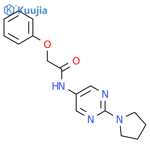 2-phenoxy-N-2-(pyrrolidin-1-yl)pyrimidin-5-ylacetamide structure