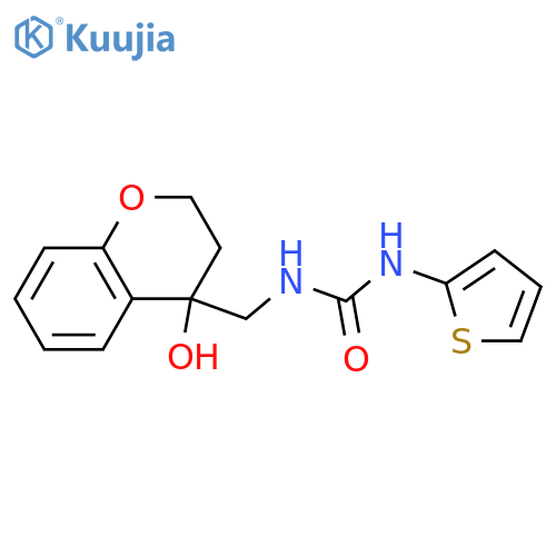1-(4-hydroxy-3,4-dihydro-2H-1-benzopyran-4-yl)methyl-3-(thiophen-2-yl)urea structure