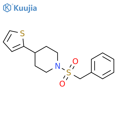 1-phenylmethanesulfonyl-4-(thiophen-2-yl)piperidine structure