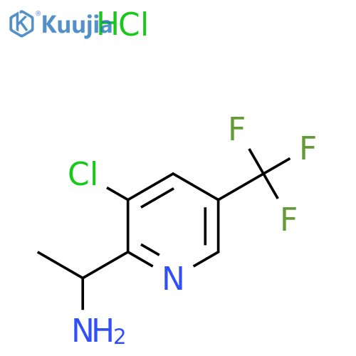 1-(3-Chloro-5-(trifluoromethyl)pyridin-2-yl)ethanamine hydrochloride structure