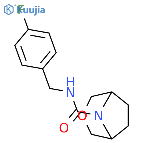 3-Oxa-8-azabicyclo[3.2.1]octane-8-carboxamide, N-[(4-fluorophenyl)methyl]- structure