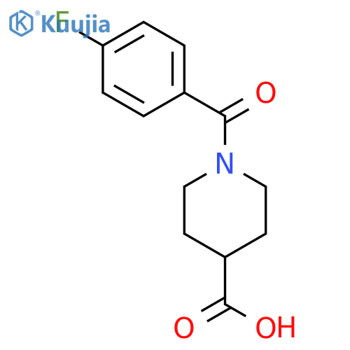 1-(4-Fluorobenzoyl)piperidine-4-carboxylic acid structure