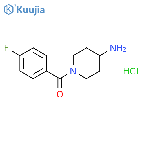 1-(4-Fluorobenzoyl)piperidin-4-amine hydrochloride structure