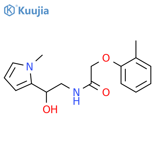 N-2-hydroxy-2-(1-methyl-1H-pyrrol-2-yl)ethyl-2-(2-methylphenoxy)acetamide structure