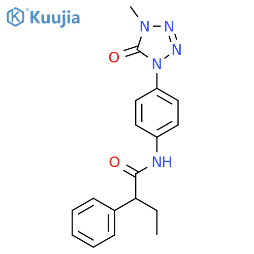 N-4-(4-methyl-5-oxo-4,5-dihydro-1H-1,2,3,4-tetrazol-1-yl)phenyl-2-phenylbutanamide structure