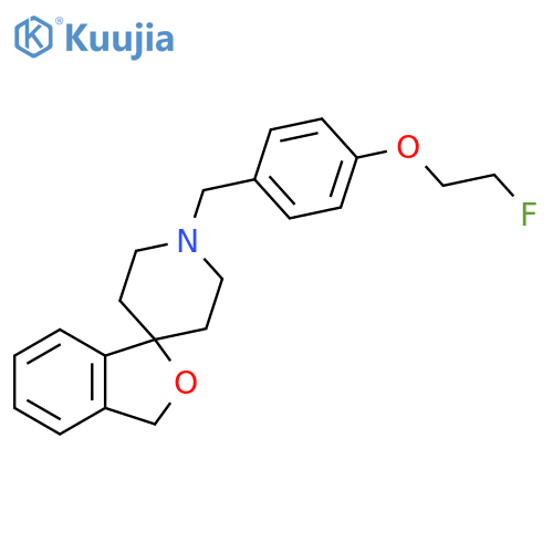 1'-(4-(2-fluoroethoxy)benzyl)-3H-spiro[isobenzofuran-1,4'-piperidine] structure