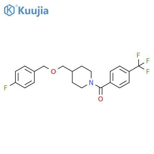4-{(4-fluorophenyl)methoxymethyl}-1-4-(trifluoromethyl)benzoylpiperidine structure