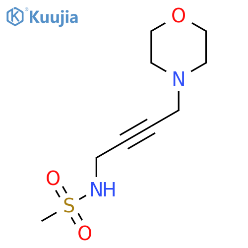 N-4-(morpholin-4-yl)but-2-yn-1-ylmethanesulfonamide structure