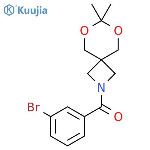 2-(3-bromobenzoyl)-7,7-dimethyl-6,8-dioxa-2-azaspiro[3.5]nonane structure