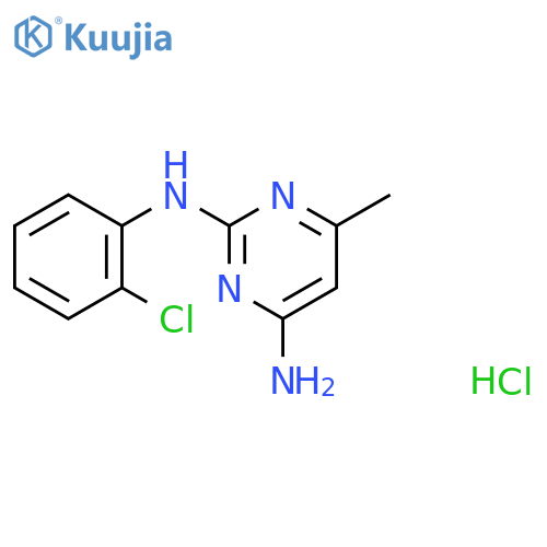 N2-(2-chlorophenyl)-6-methylpyrimidine-2,4-diamine hydrochloride structure