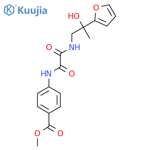methyl 4-({2-(furan-2-yl)-2-hydroxypropylcarbamoyl}formamido)benzoate structure