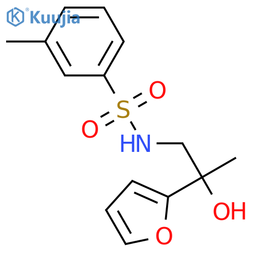 N-[2-(furan-2-yl)-2-hydroxypropyl]-3-methylbenzene-1-sulfonamide structure