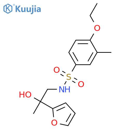 4-ethoxy-N-2-(furan-2-yl)-2-hydroxypropyl-3-methylbenzene-1-sulfonamide structure