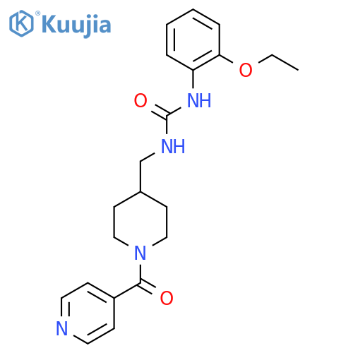 1-(2-ethoxyphenyl)-3-{1-(pyridine-4-carbonyl)piperidin-4-ylmethyl}urea structure