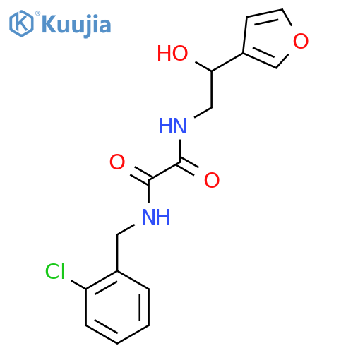 N'-[(2-chlorophenyl)methyl]-N-[2-(furan-3-yl)-2-hydroxyethyl]ethanediamide structure