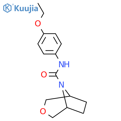 N-(4-Ethoxyphenyl)-3-oxa-8-azabicyclo[3.2.1]octane-8-carboxamide structure