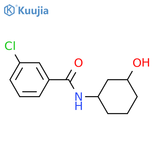 3-chloro-N-(3-hydroxycyclohexyl)benzamide structure
