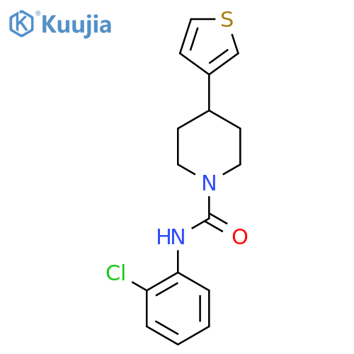 N-(2-chlorophenyl)-4-(thiophen-3-yl)piperidine-1-carboxamide structure