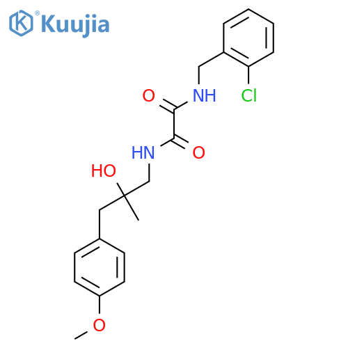 N-(2-chlorophenyl)methyl-N'-2-hydroxy-3-(4-methoxyphenyl)-2-methylpropylethanediamide structure