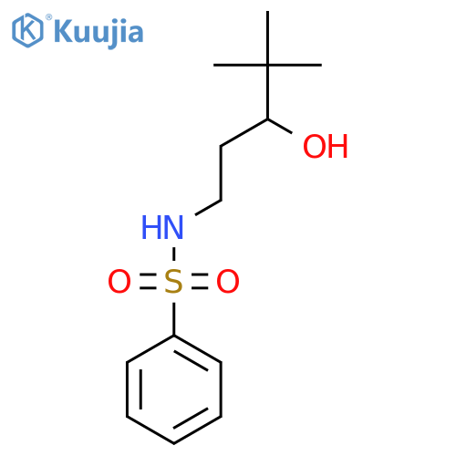 N-(3-hydroxy-4,4-dimethylpentyl)benzenesulfonamide structure