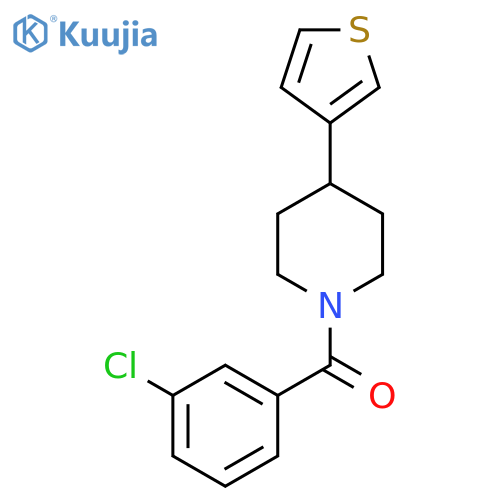 1-(3-chlorobenzoyl)-4-(thiophen-3-yl)piperidine structure