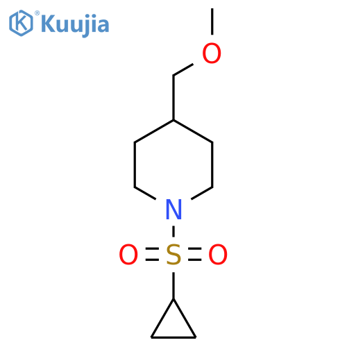 1-(cyclopropanesulfonyl)-4-(methoxymethyl)piperidine structure