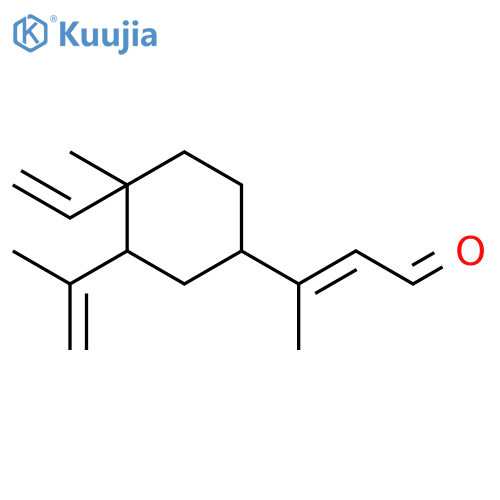 (E)-3-((1S,4R,5R)-5-Isopropenyl-4-methyl-4-vinylcyclohex-1-yl)but-2-enal structure