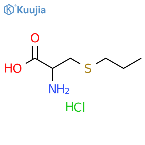 2-amino-3-(propylsulfanyl)propanoic acid hydrochloride structure