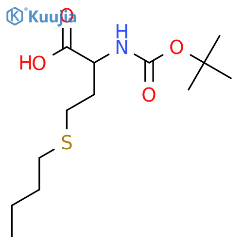 N-(tert-Butoxycarbonyl)-S-butylhomocysteine structure