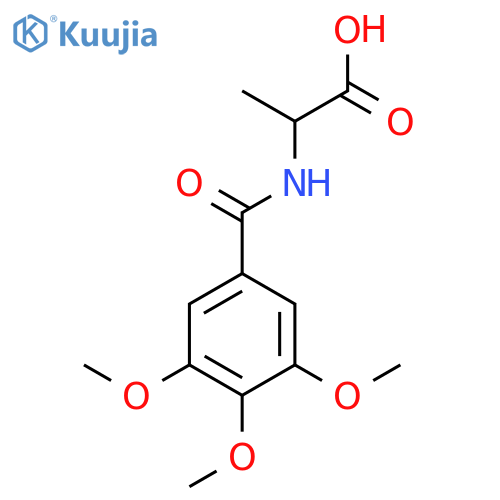 2-[(3,4,5-Trimethoxyphenyl)formamido]propanoic acid structure