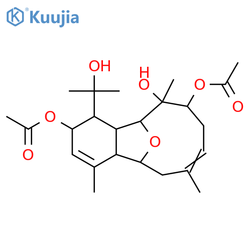 6,13-Epoxy-3,8-eunicelladiene-2,11,12,15-tetrol; (2β,6α,8E,11α,12β,13α)-form, 2,11-Di-Ac structure
