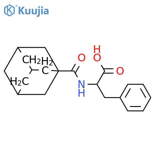 2-[(adamantan-1-yl)formamido]-3-phenylpropanoic acid structure